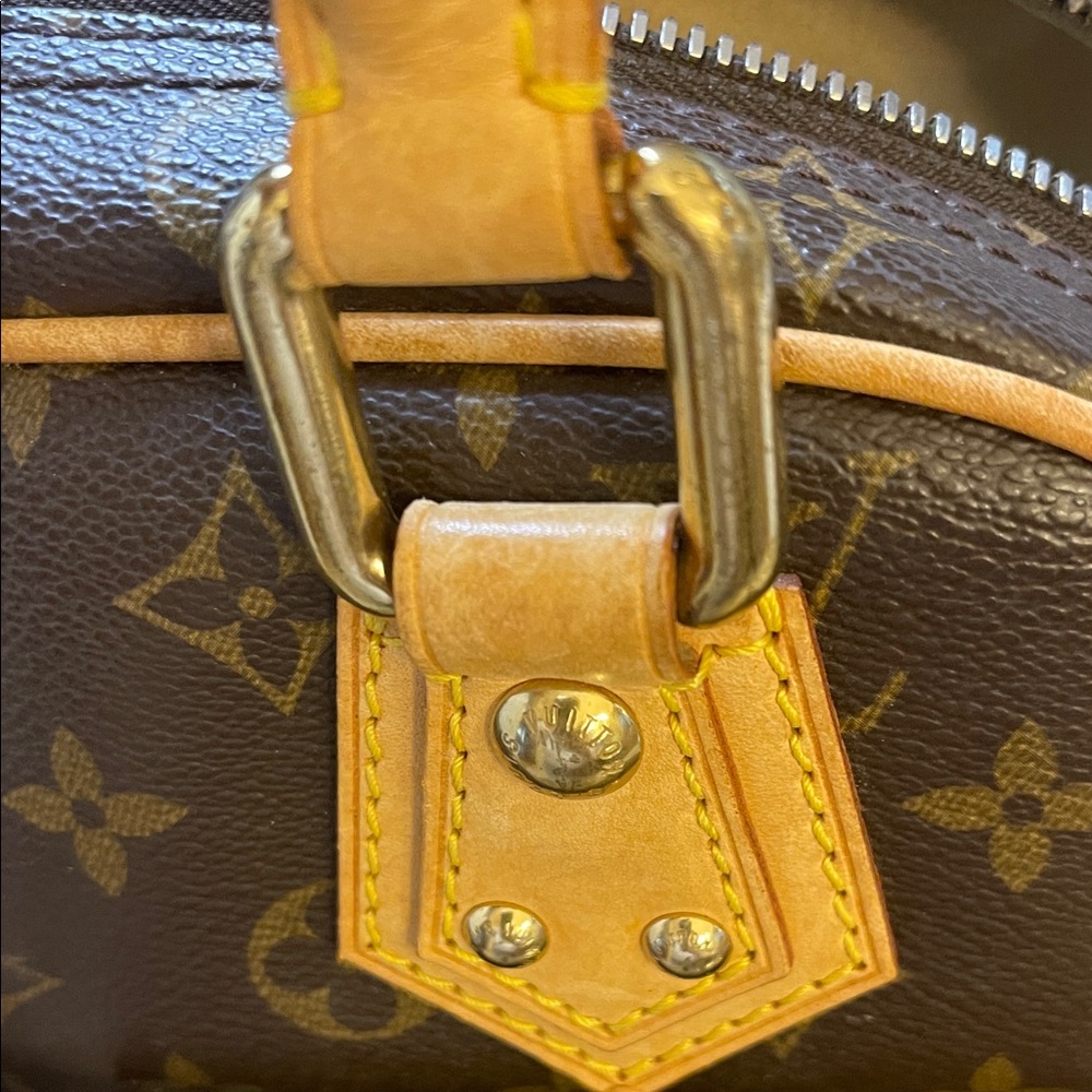 Authentic Louis Vuitton Brown Satchel with Gold Accents - Picture 11 of 16